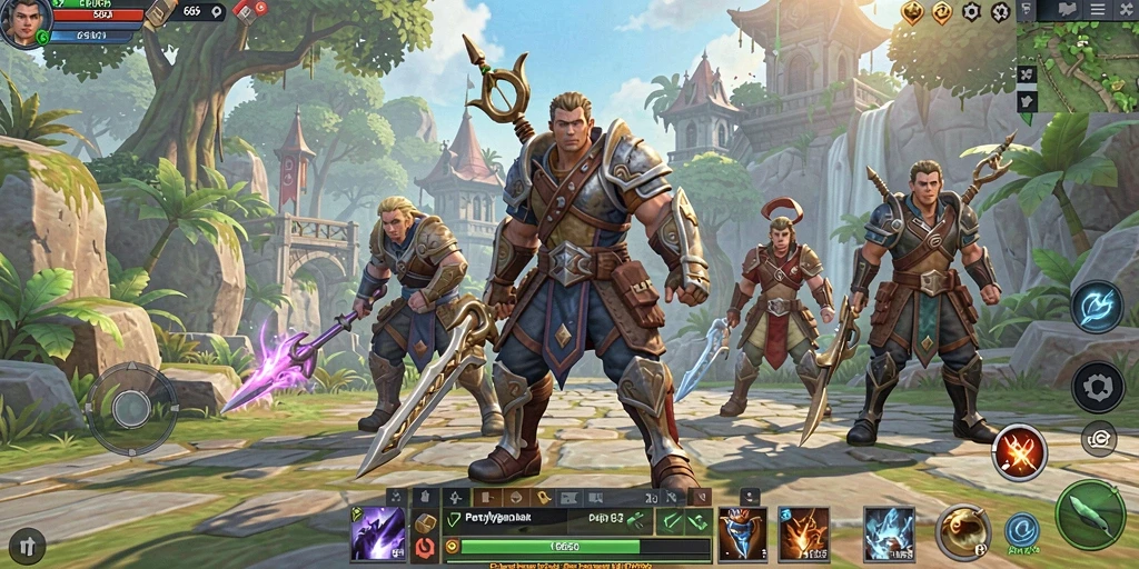 Tampilan gameplay utama 666I yang memukau dan interaktif.