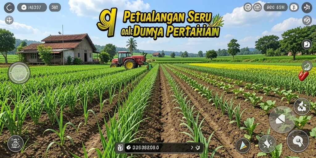 Tangkapan layar 9SL menunjukkan gameplay petualangan pertanian yang menarik.