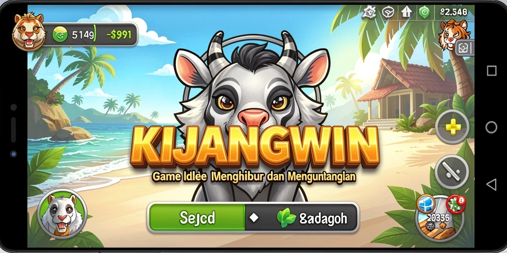 Screenshot gameplay KIJANGWIN menampilkan aksi Idle yang seru dan mengasyikkan.