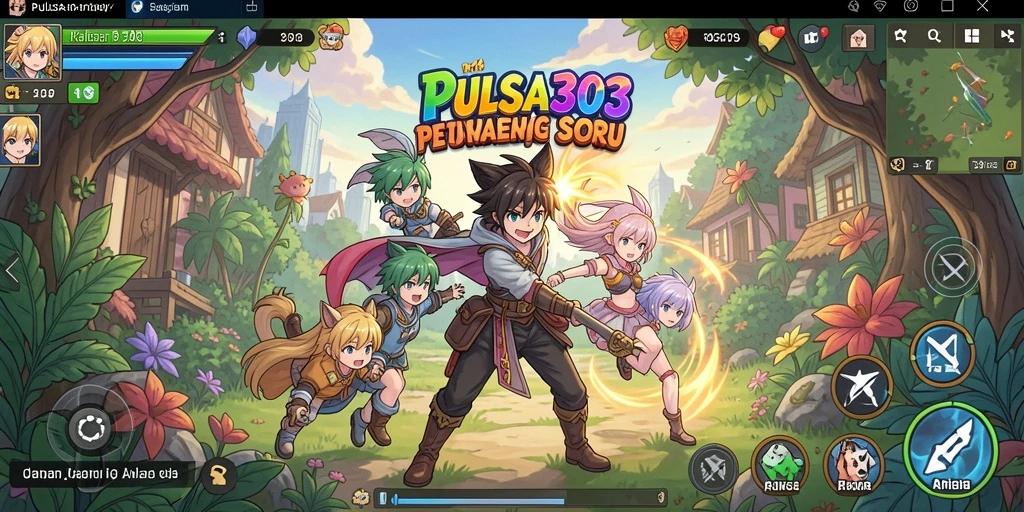 Screenshot PULSA303 yang menunjukkan aksi pertarungan karakter anime.