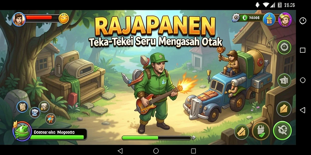 Tangkapan layar gameplay RAJAPANEN menampilkan tantangan Puzzle yang menarik.