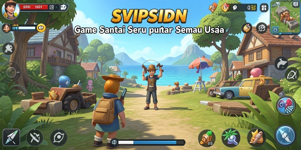 Screenshot gameplay <strong>SVIPSIDN</strong> menampilkan keseruan saat bermain dengan teman-teman.
