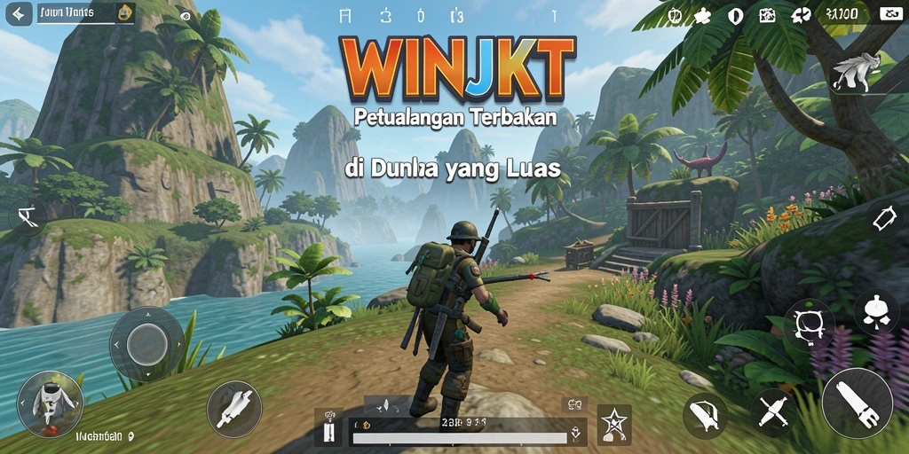 Tampilan gameplay WINJKT yang mendebarkan dan artistik.